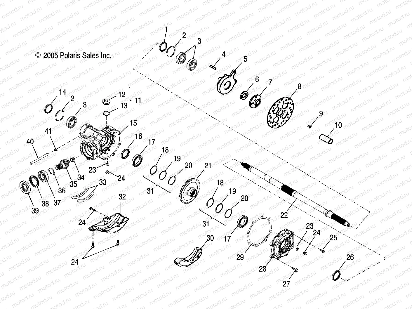 AXLE | AXLE, REAR WHEEL - A06PB20VA/VB (4999202869920286C01)