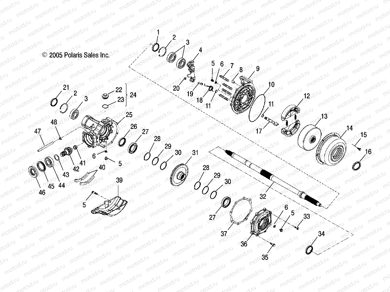 AXLE | AXLE, REAR WHEEL - A07PB20AA/AD (49ATVAXLE07PHX)
