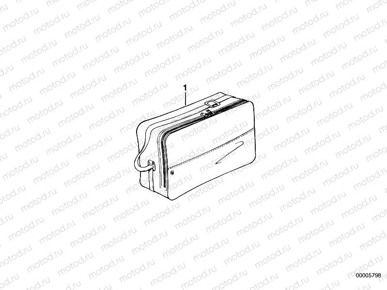 Bag for top case
