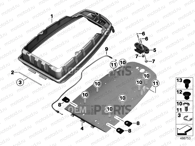 BASEPLATE, RADIO UNITS