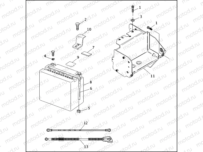 BATTERY & BATTERY TRAY