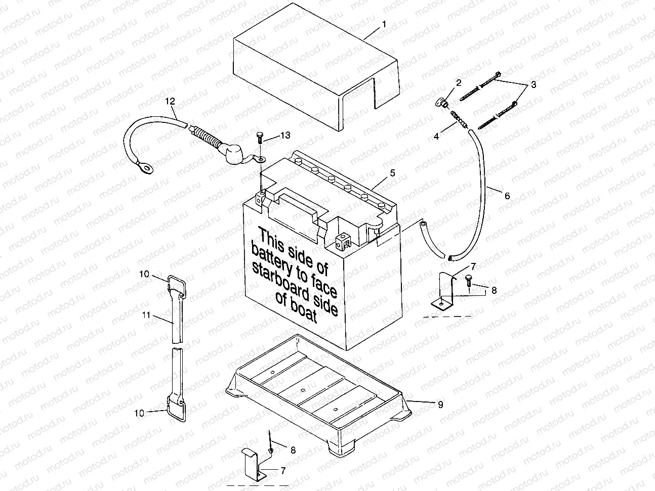 BATTERY BOX HURRICANE B964466 and Intl. HURRICANE I964466 (4935733573B005) | BATTERY BOX HURRICANE B964466 and Intl. HURRICANE I964466 (4935733573B005)