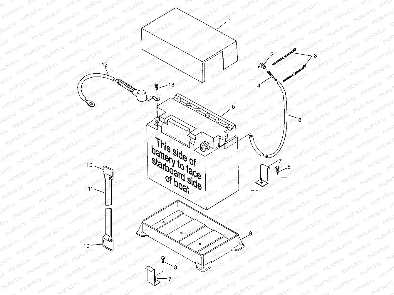 BATTERY BOX HURRICANE B974473 and Intl. HURRICANE I974473 (4941044104B006) | BATTERY BOX HURRICANE B974473 and Intl. HURRICANE I974473 (4941044104B006)