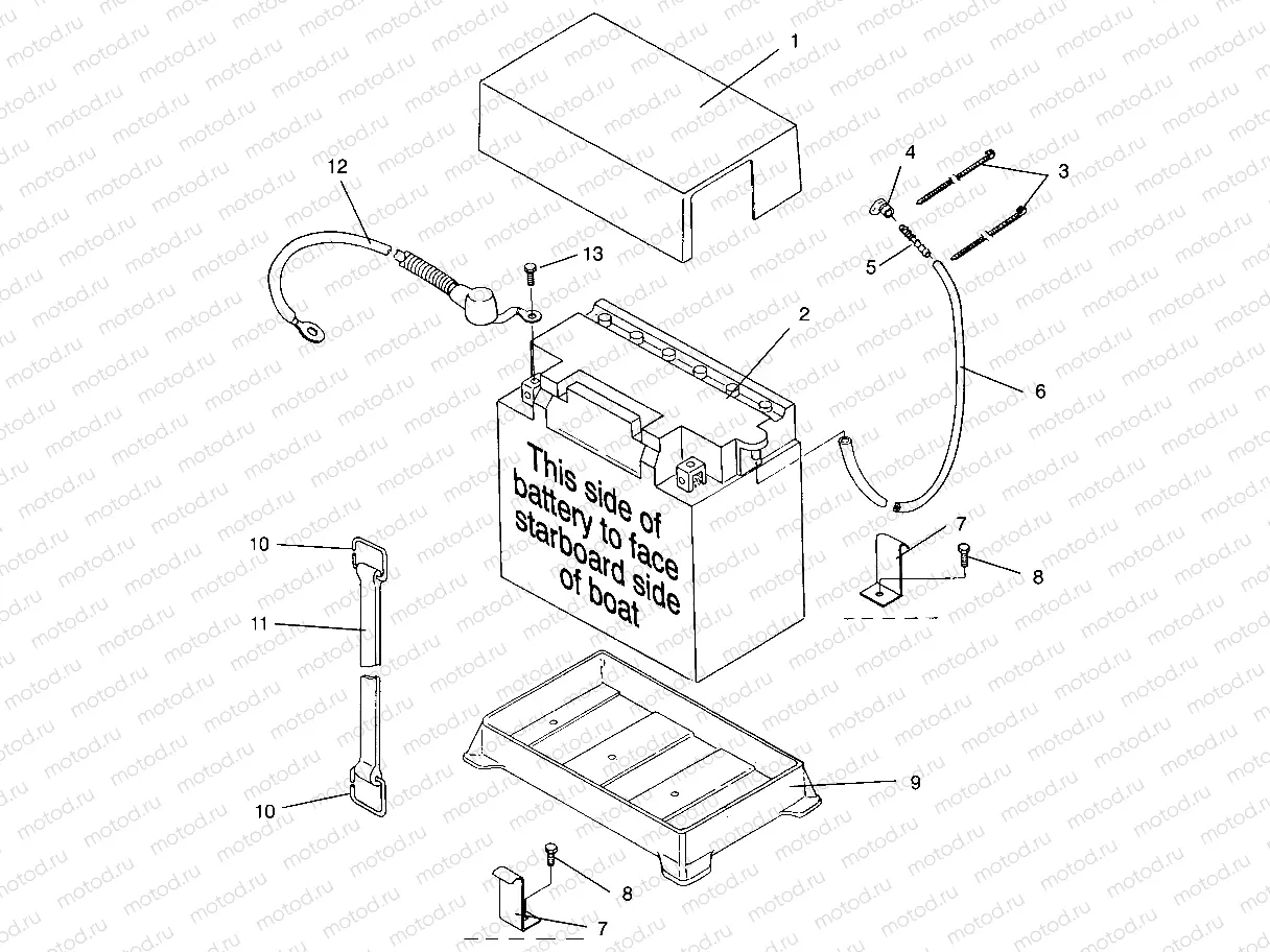 BATTERY BOX SL 650 B954058 (4930483048B005) | BATTERY BOX SL 650 B954058 (4930483048B005)