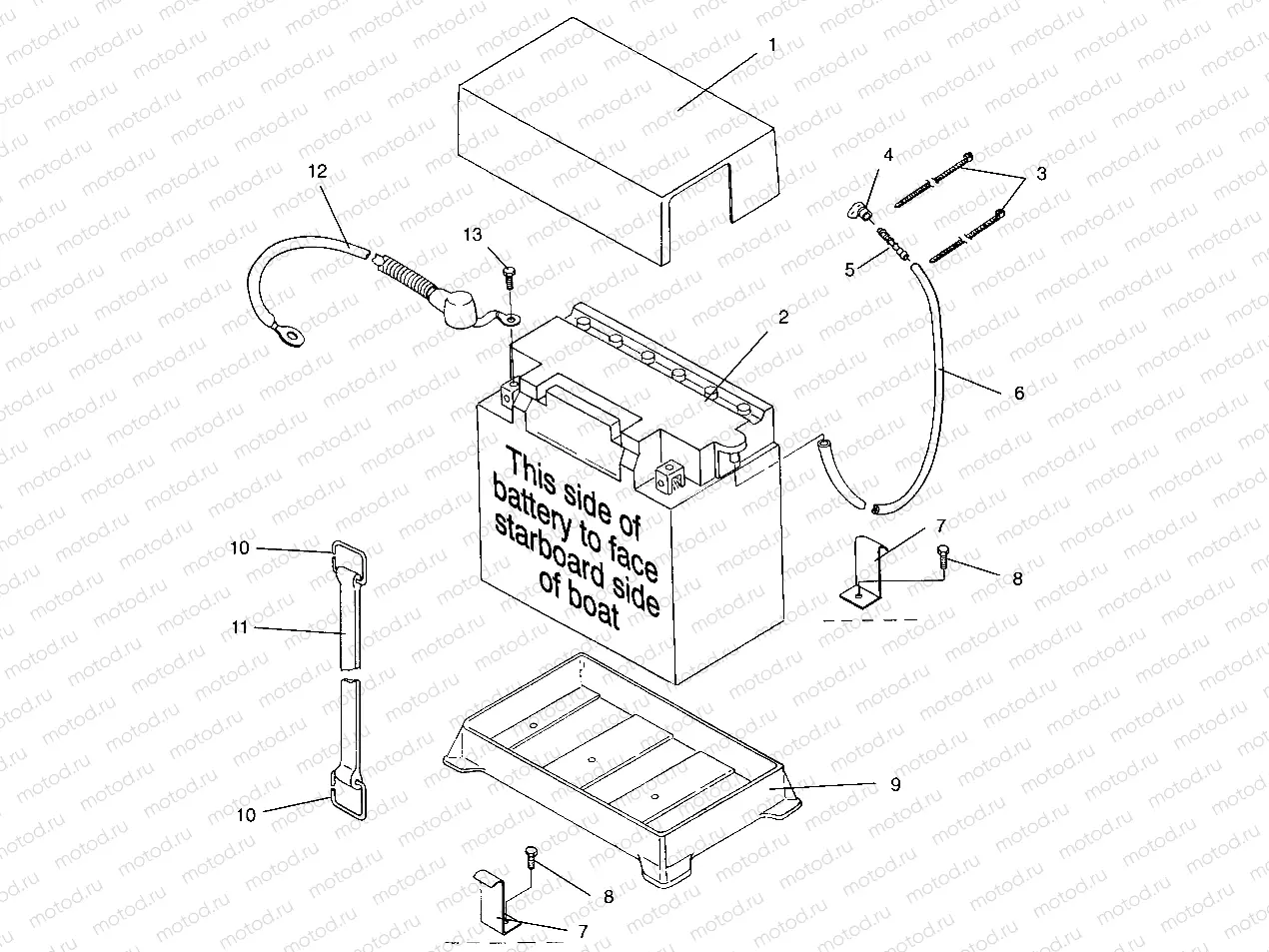 BATTERY BOX SL 650 STD B954358 (4932923292B005) | BATTERY BOX SL 650 STD B954358 (4932923292B005)
