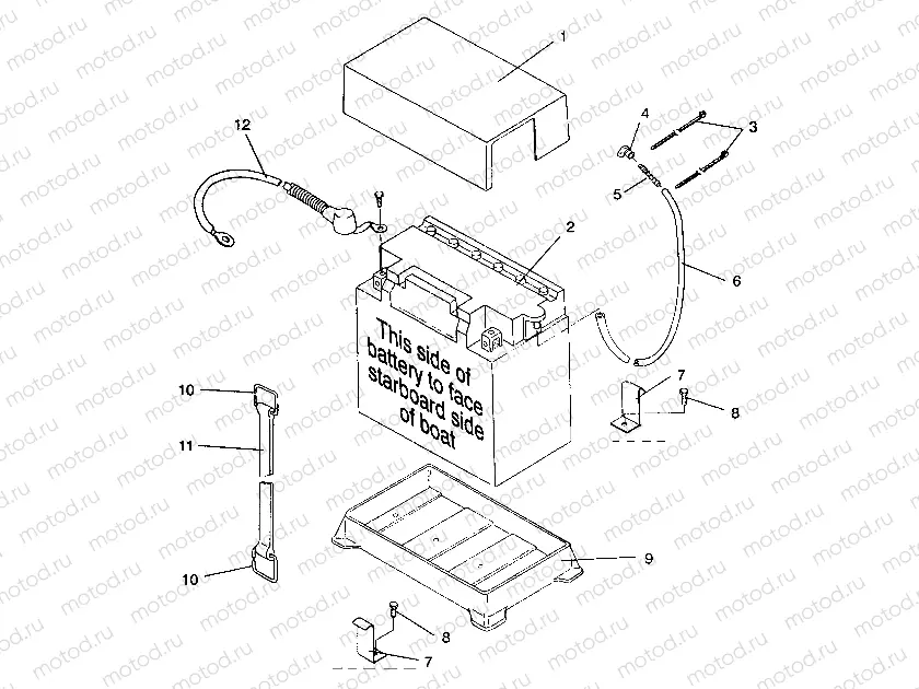 BATTERY BOX SL 750 B944070 (4927012701016A) | BATTERY BOX SL 750 B944070 (4927012701016A)