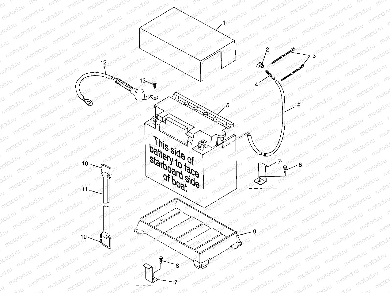 BATTERY BOX SL 780 B974088 and Intl. SL 780 I974088 (4940924092B007) | BATTERY BOX SL 780 B974088 and Intl. SL 780 I974088 (4940924092B007)