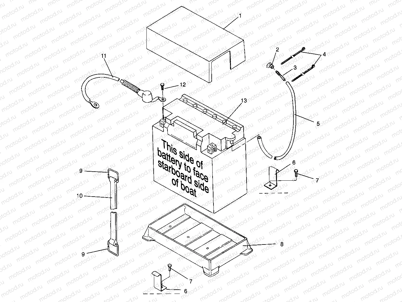 BATTERY BOX SL 900 B964291 and  Intl. SL 900 I964291 (4935583558B006) | BATTERY BOX SL 900 B964291 and  Intl. SL 900 I964291 (4935583558B006)