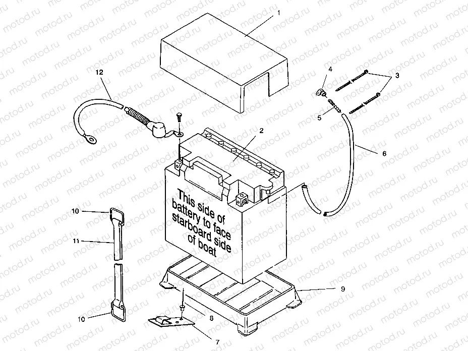 BATTERY BOX SLT 750 B944170 (4925942594015A) | BATTERY BOX SLT 750 B944170 (4925942594015A)