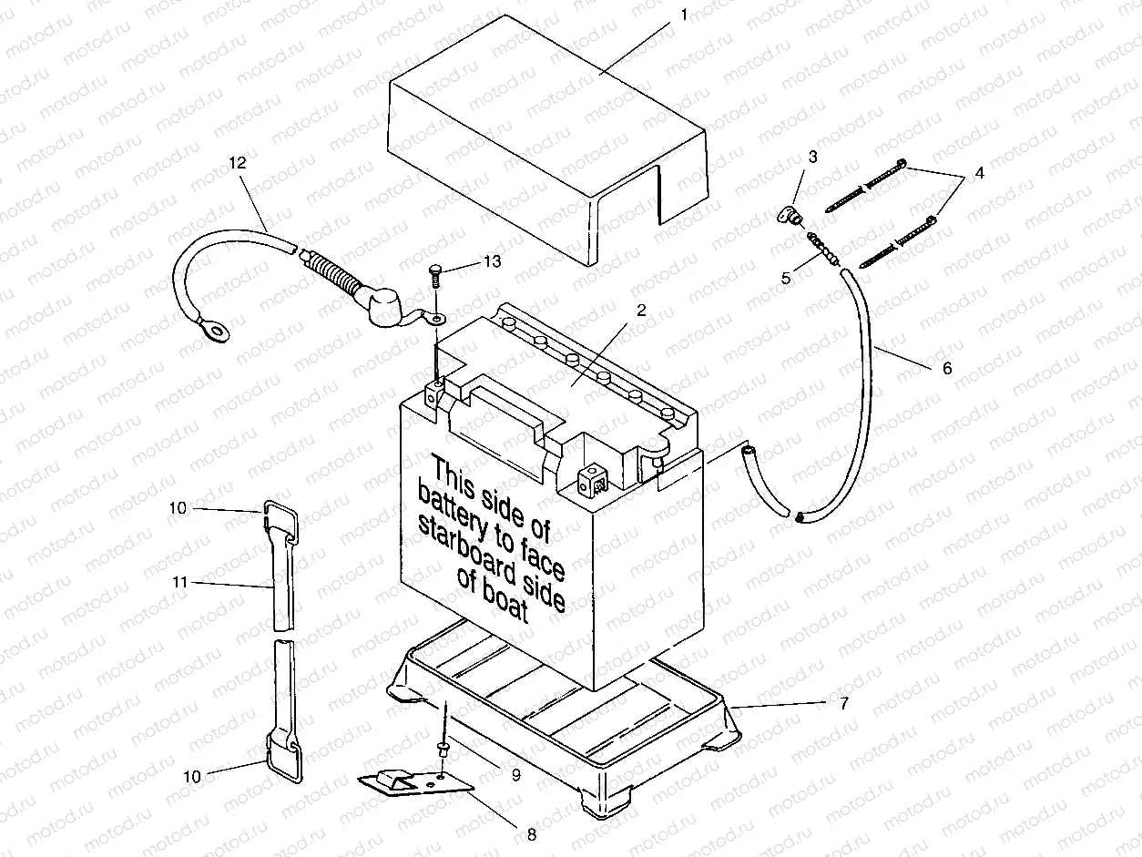 BATTERY BOX SLT 750 B954170 (4930563056B006) | BATTERY BOX SLT 750 B954170 (4930563056B006)