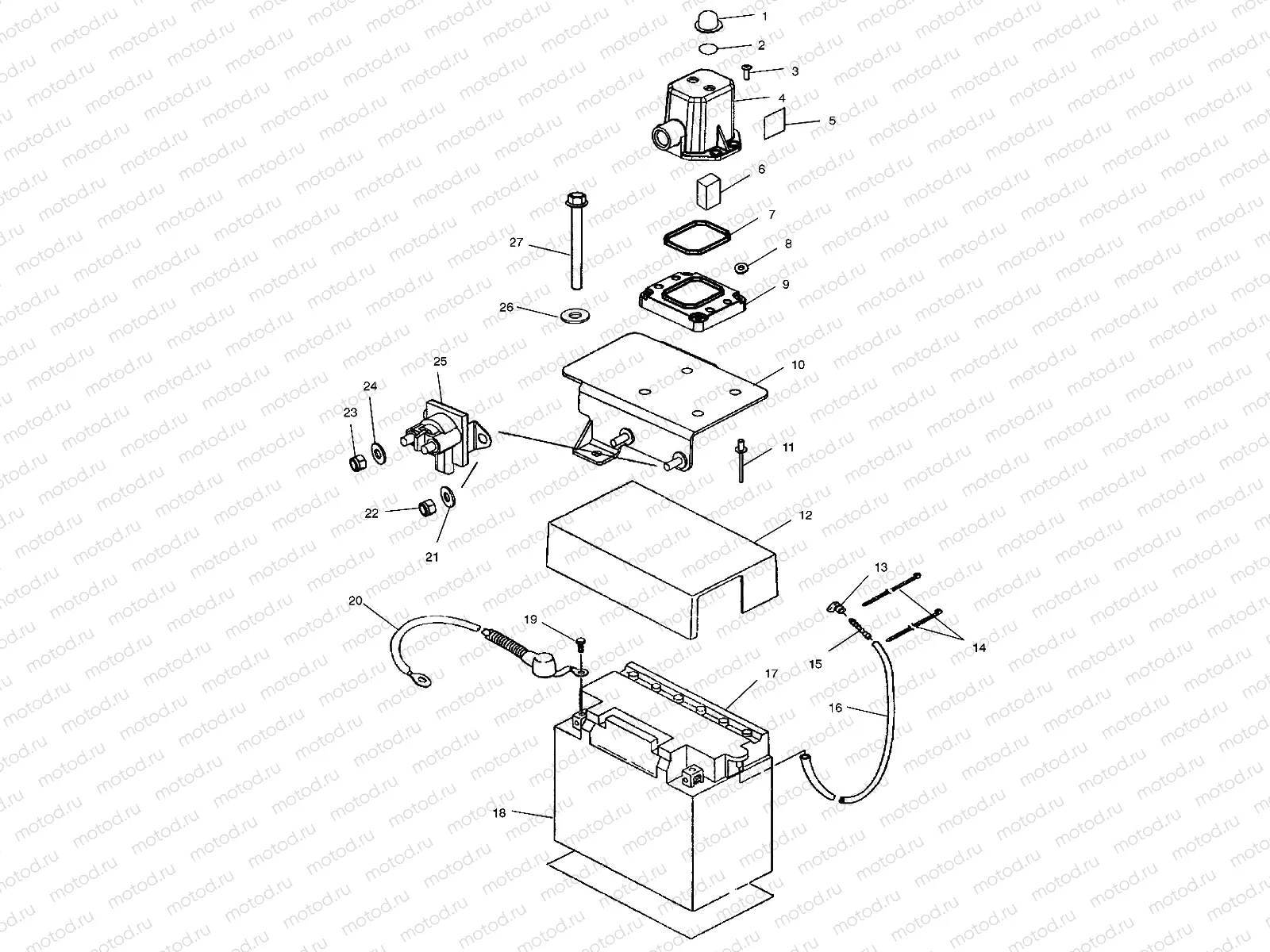 BATTERY BOX - W025198C/D/I (4971357135B13) | BATTERY BOX - W025198C/D/I (4971357135B13)