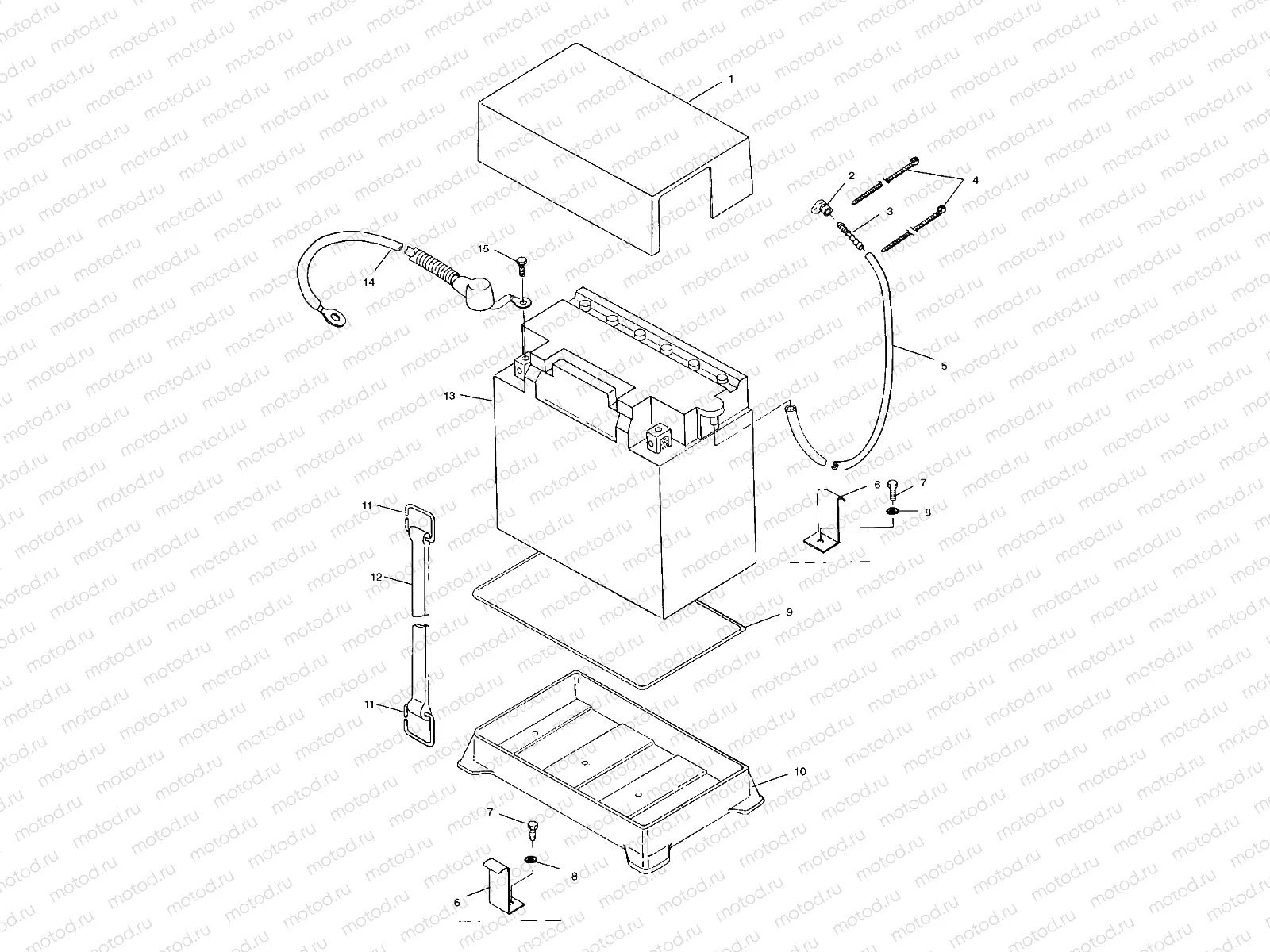 BATTERY BOX - W025402D (4980948094A14) | BATTERY BOX - W025402D (4980948094A14)