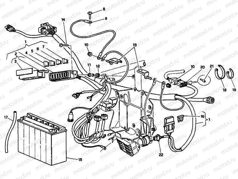 BATTERY DM 003097> » WIRING HARNESS