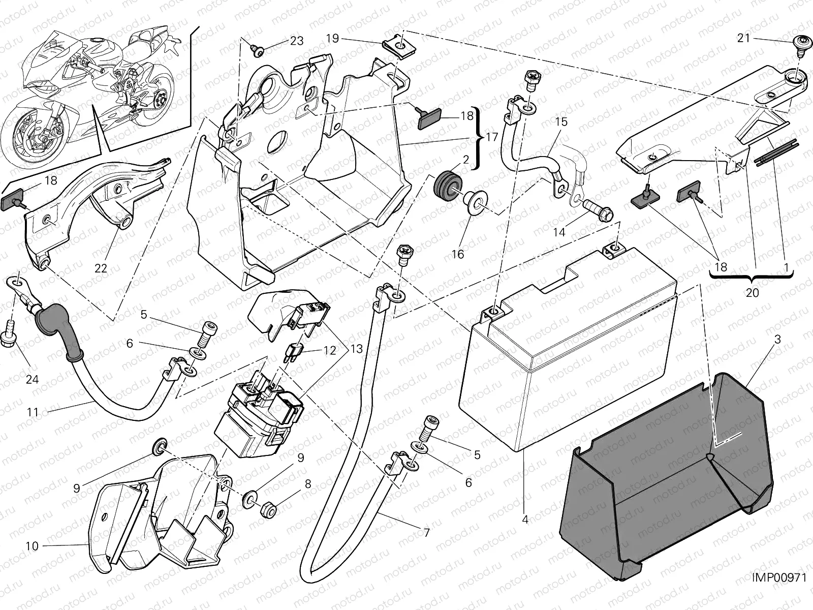 BATTERY HOLDER [MOD:1199 R;XST:AUS,EUR,FRA,JAP,TWN]