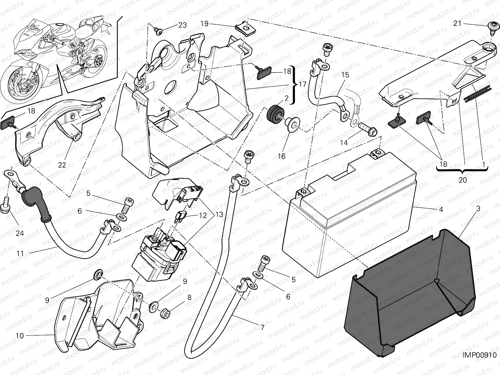 BATTERY HOLDER [MOD:1199 R;XST:AUS,EUR,FRA,JAP,TWN]
