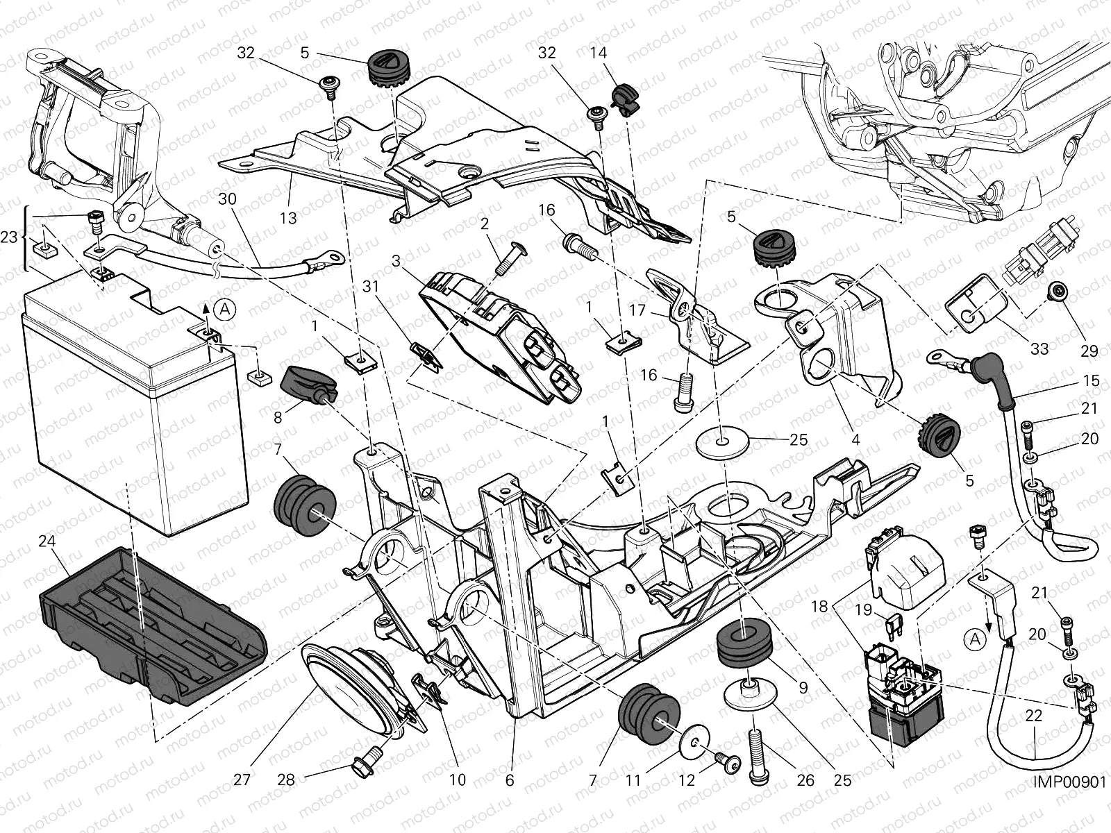 BATTERY HOLDER [MOD:DVL]