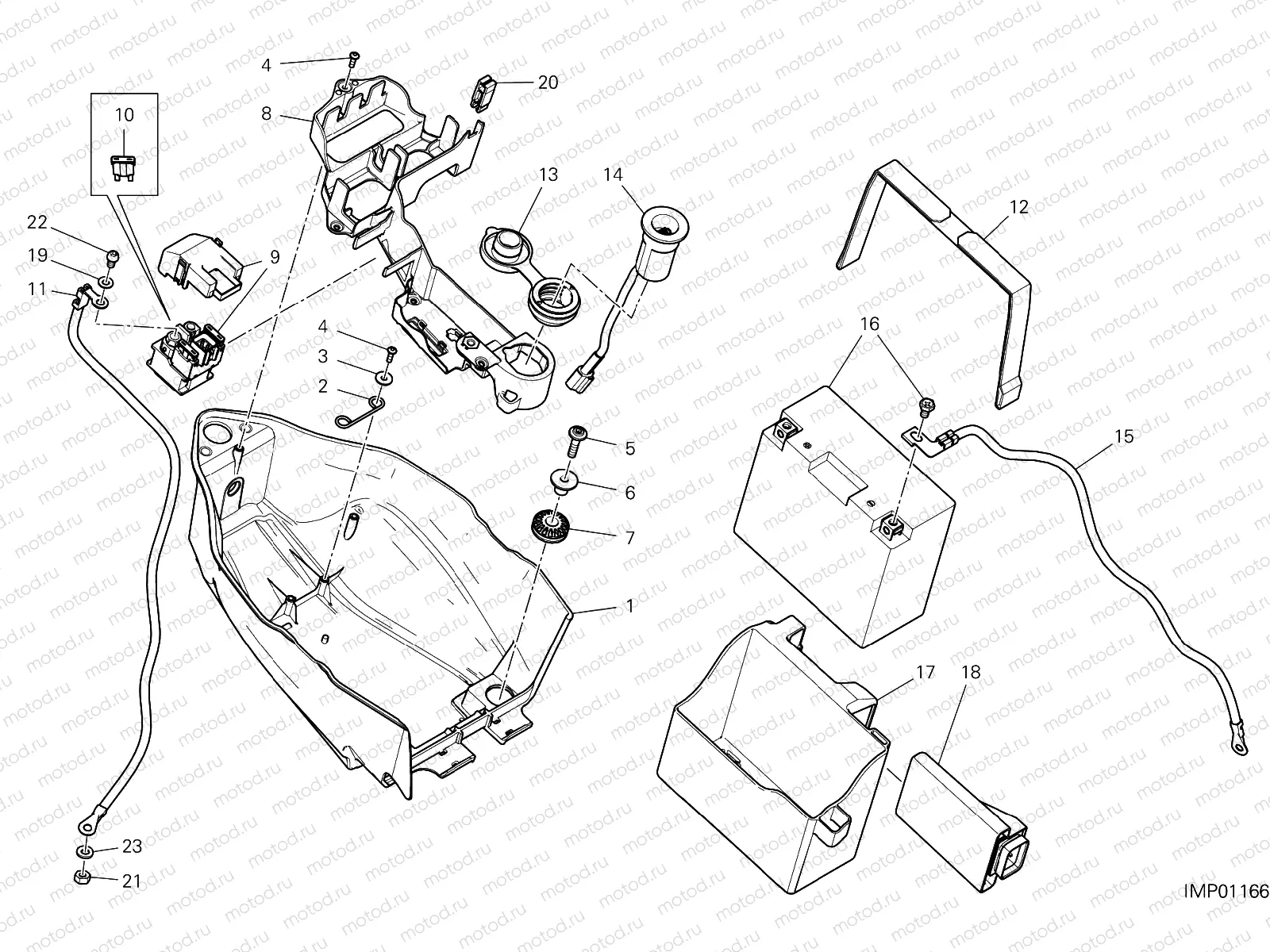 BATTERY HOLDER [MOD:HYM 950]