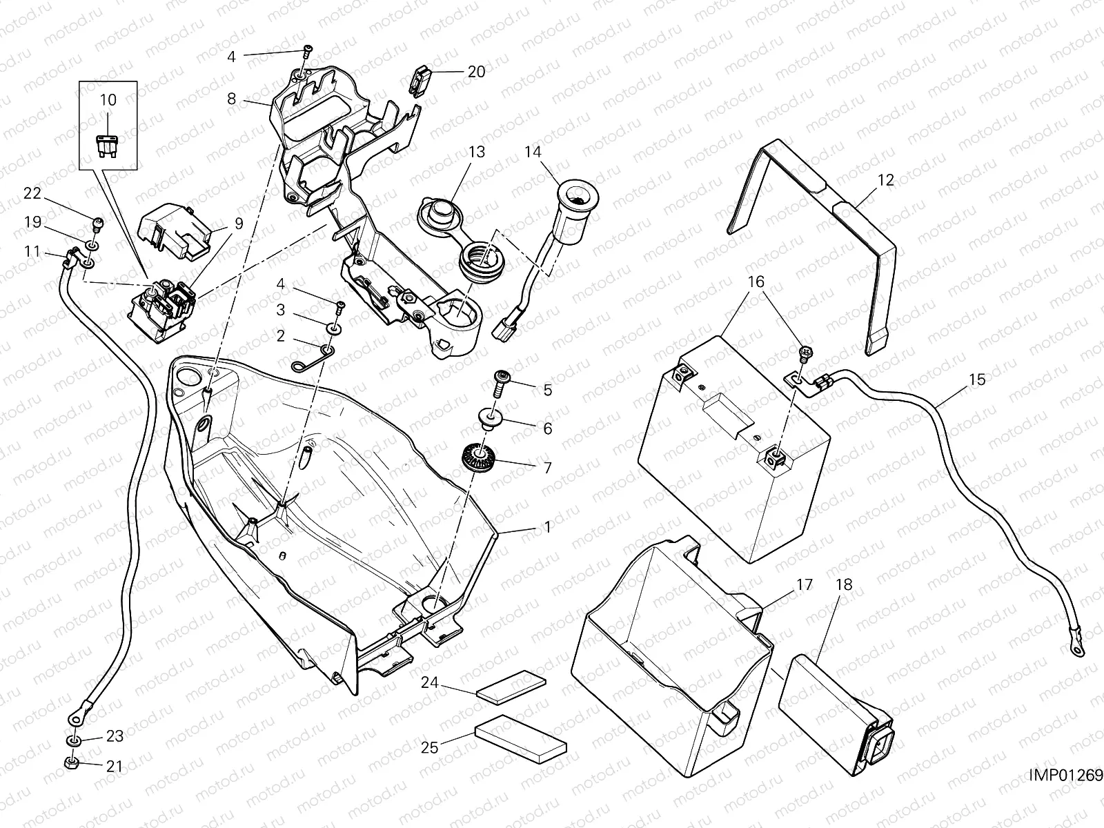 BATTERY HOLDER [MOD:HYM 950]