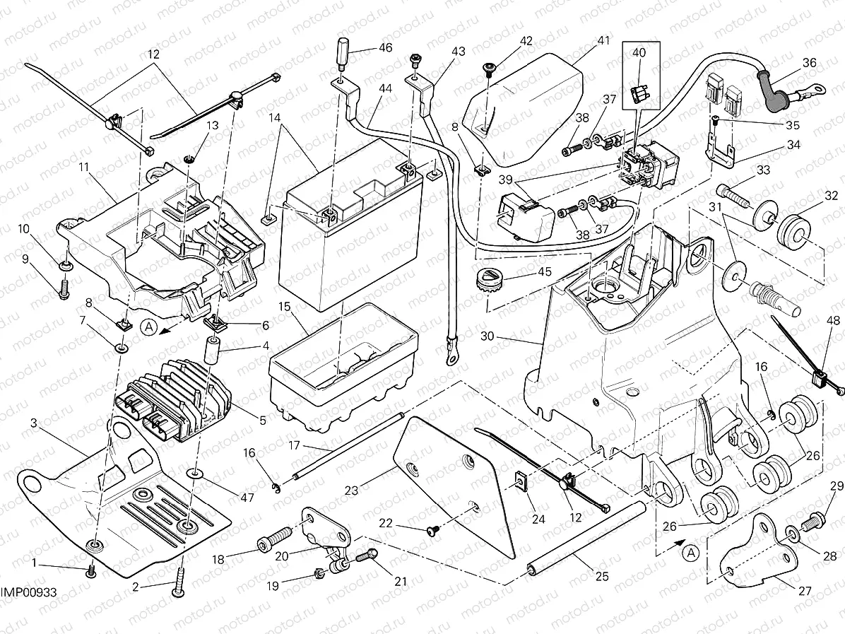 BATTERY HOLDER [MOD:M 1200]