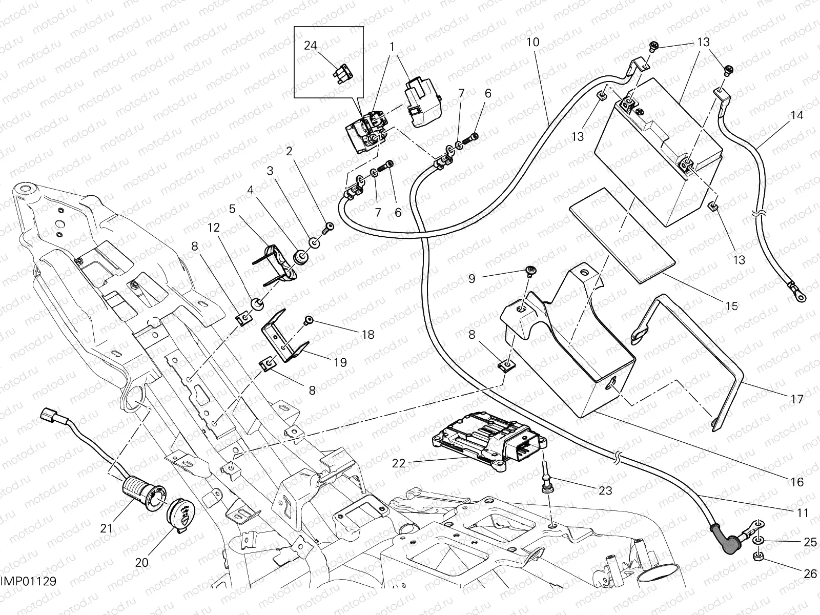 BATTERY HOLDER [MOD:M 797]