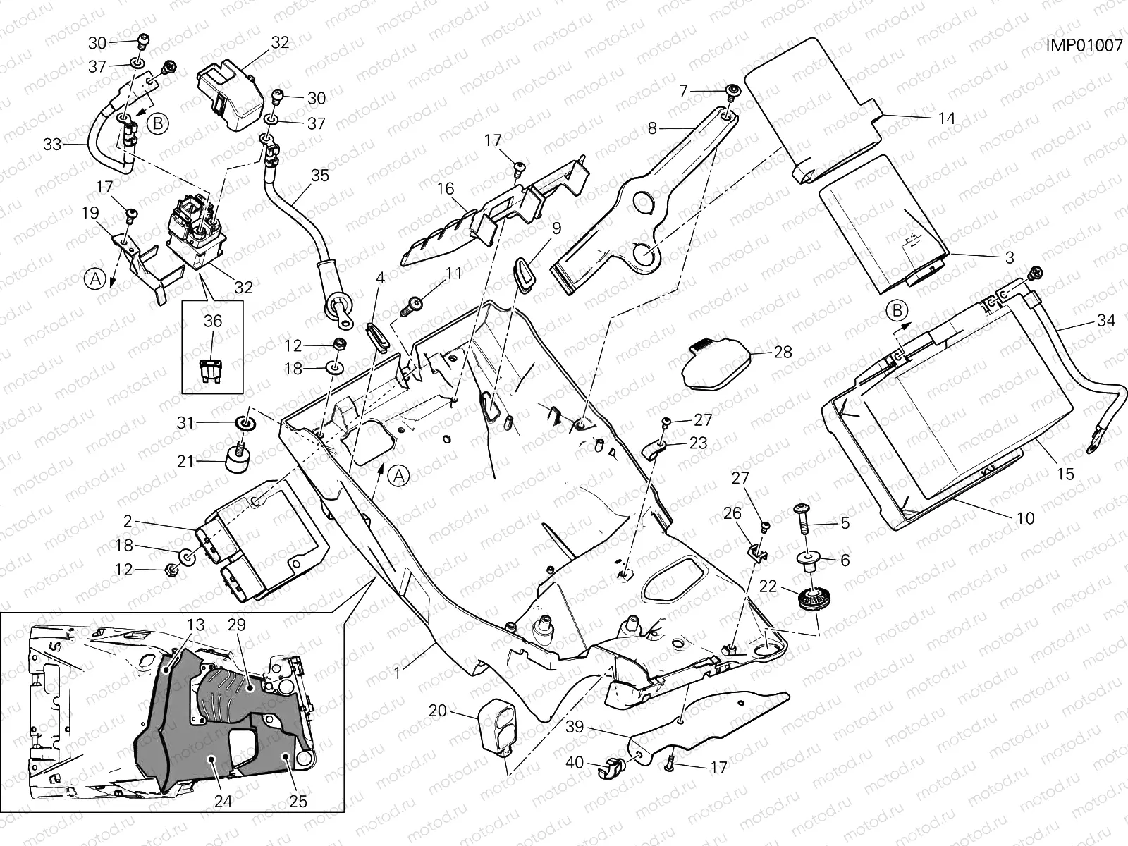 BATTERY HOLDER [MOD:MS950T]
