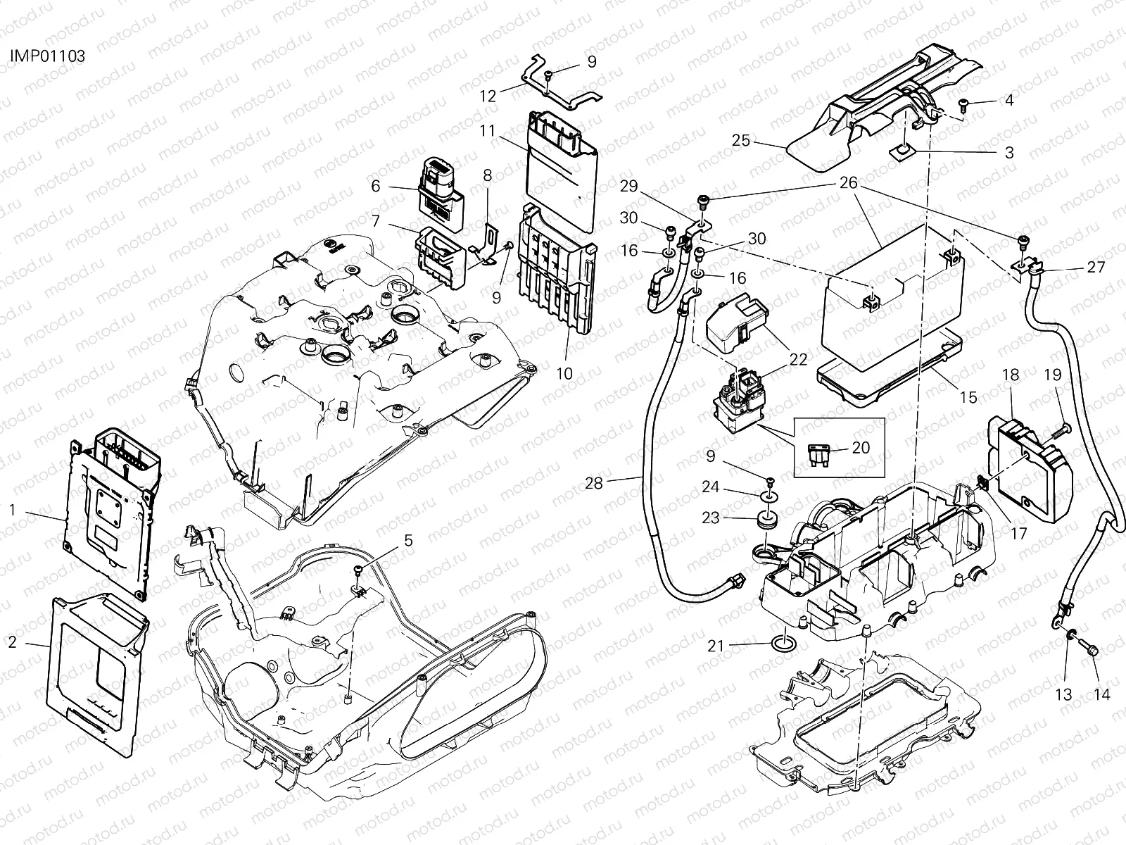 BATTERY HOLDER [MOD:PANV4 SP,PANV4SPM]