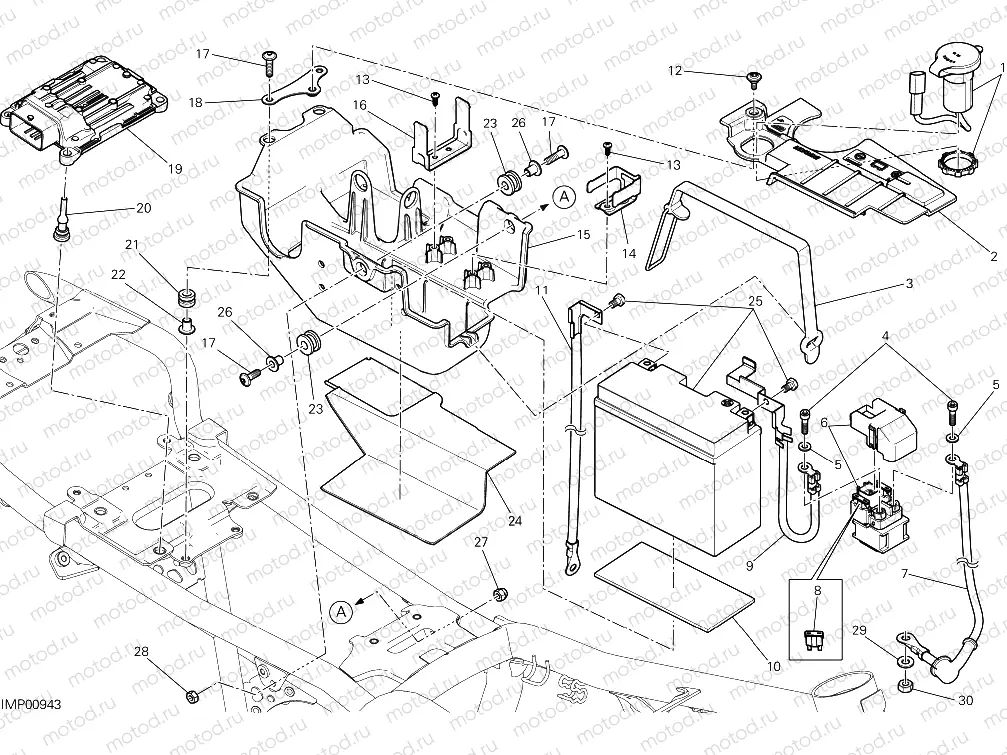BATTERY HOLDER [MOD:SCR800C]
