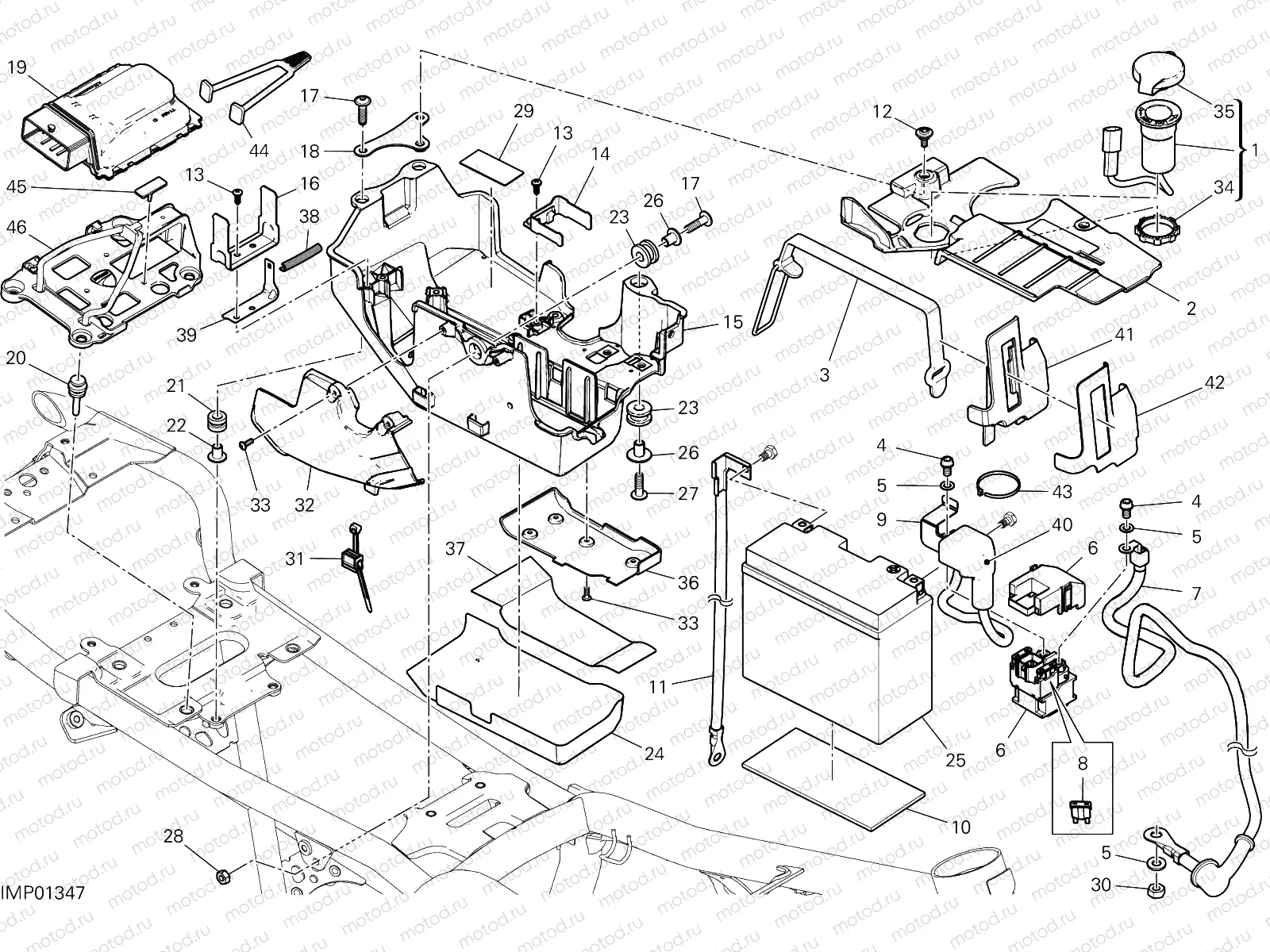 BATTERY HOLDER [MOD:SCR800NS;XST:EUR,GSO,ROK,TWN]
