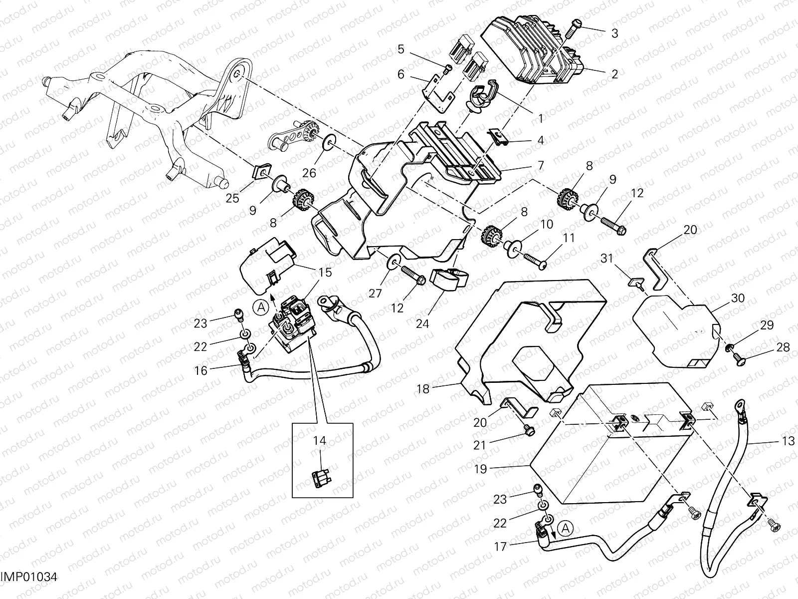 BATTERY HOLDER [MOD:SS 939 S]