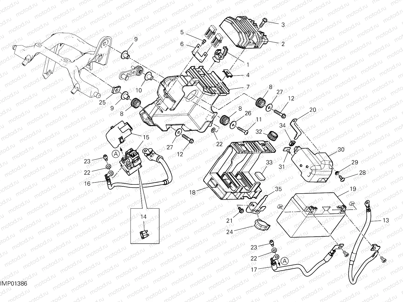 BATTERY HOLDER [MOD:SS 950]
