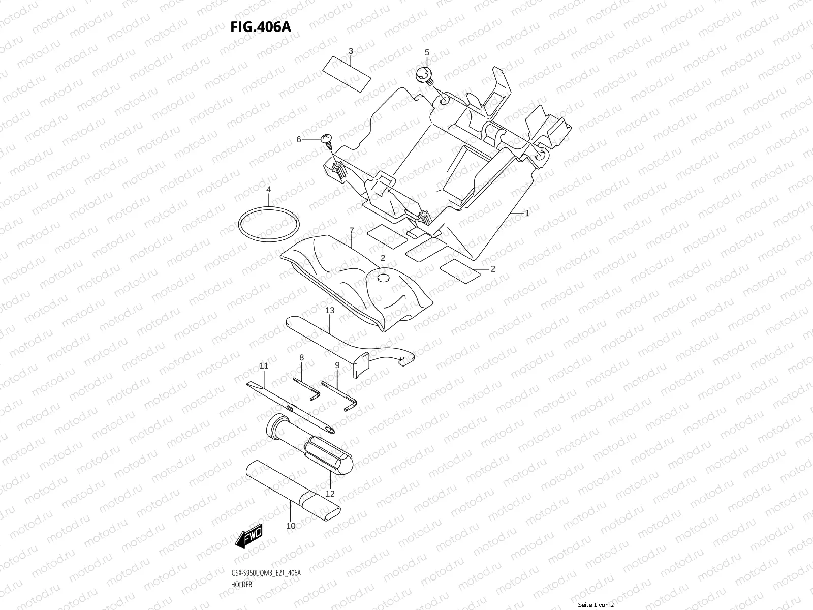 BATTERY HOLDER - ON-BOARD TOOL