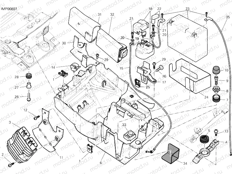 BATTERY HOLDER » WIRING HARNESS
