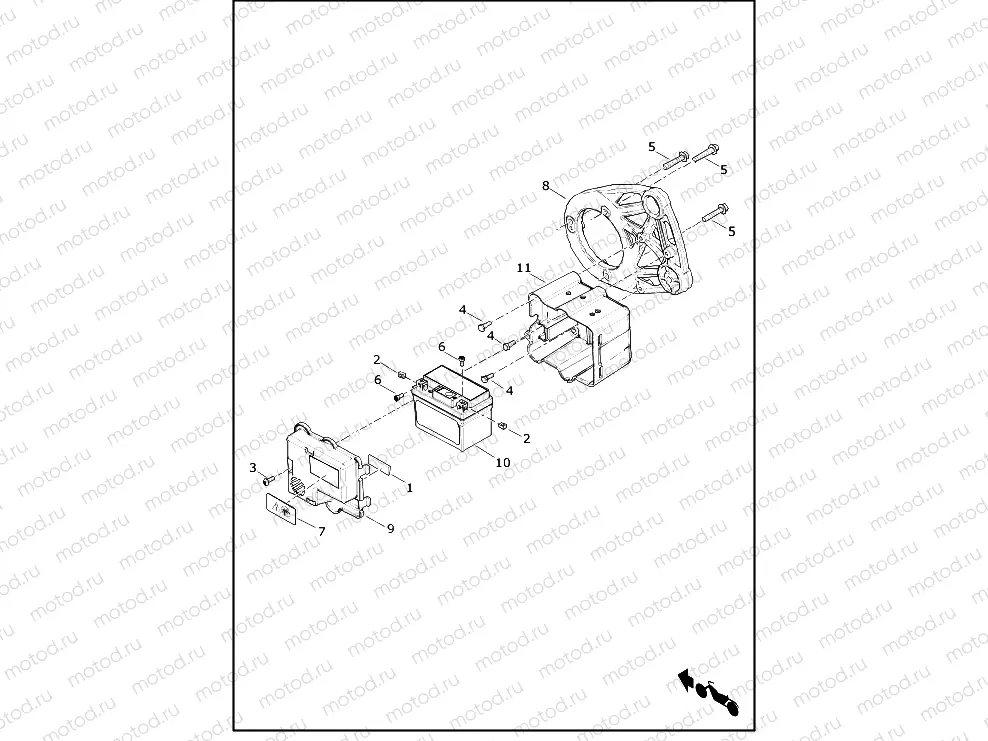 BATTERY, LOW VOLTAGE, COVER AND BOX