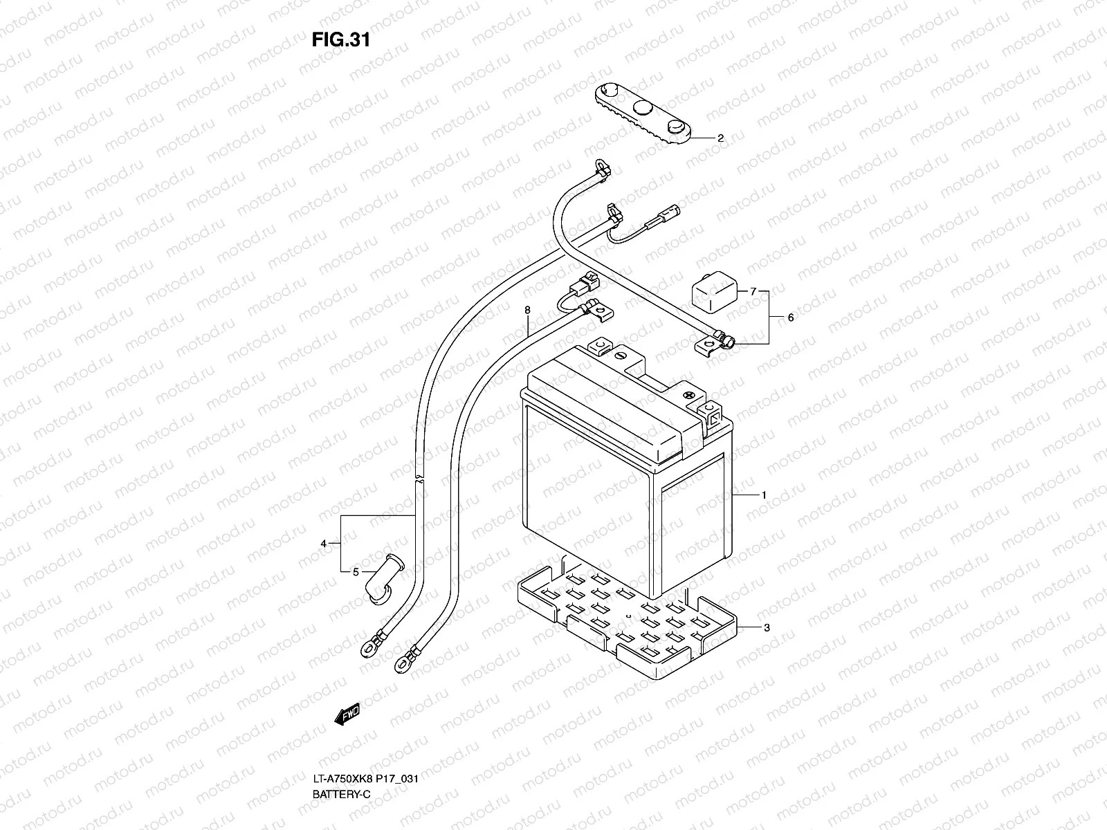 BATTERY (LT-A750XK8/XZK8)