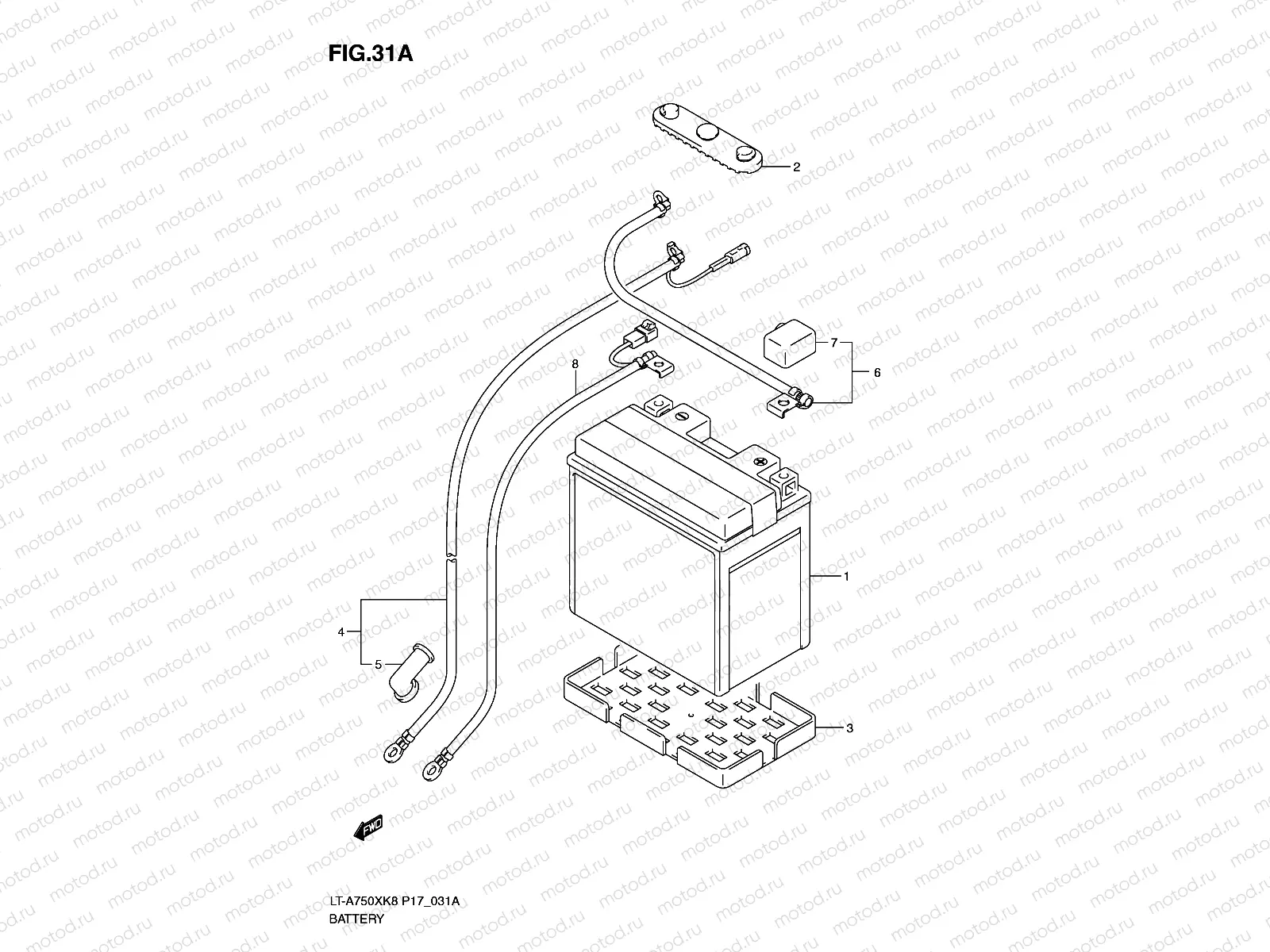 BATTERY (LT-A750XK9/XZK9)