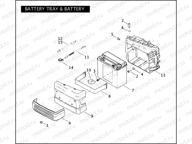 BATTERY TRAY & BATTERY