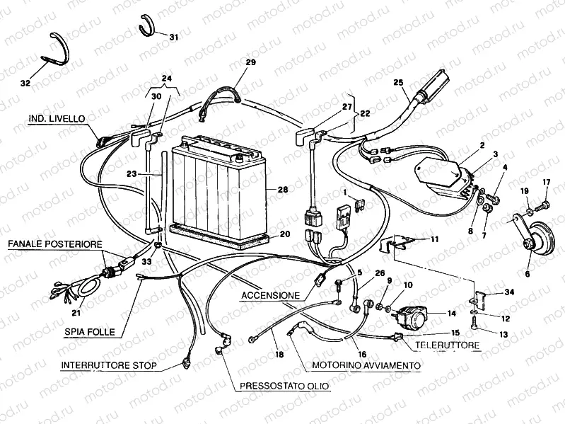 BATTERY » WIRING HARNESS