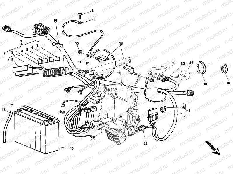 BATTERY » WIRING HARNESS