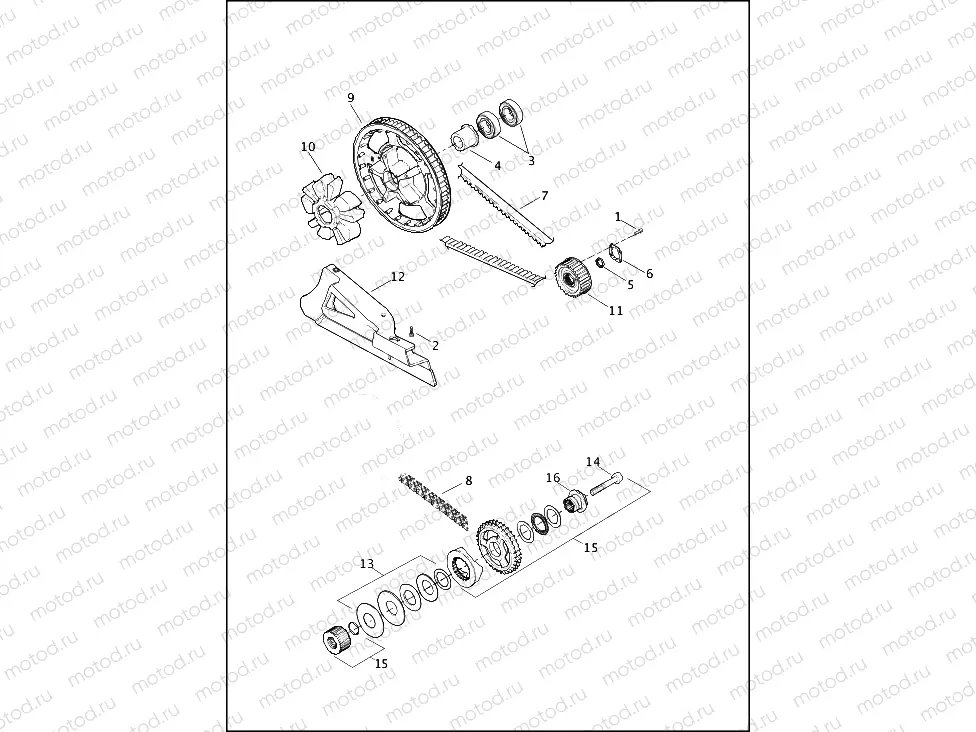 BELT, CHAINS AND SPROCKETS