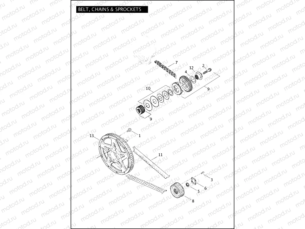 BELT, CHAINS & SPROCKETS