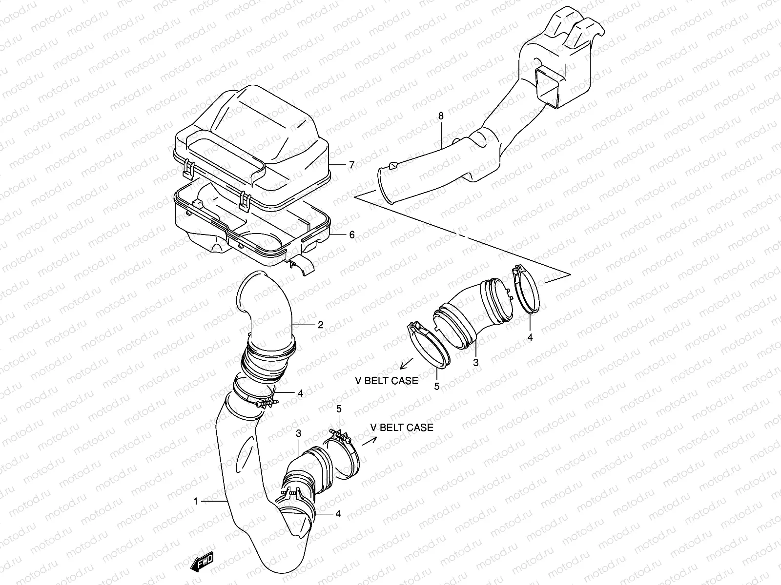 BELT COOLING DUCT