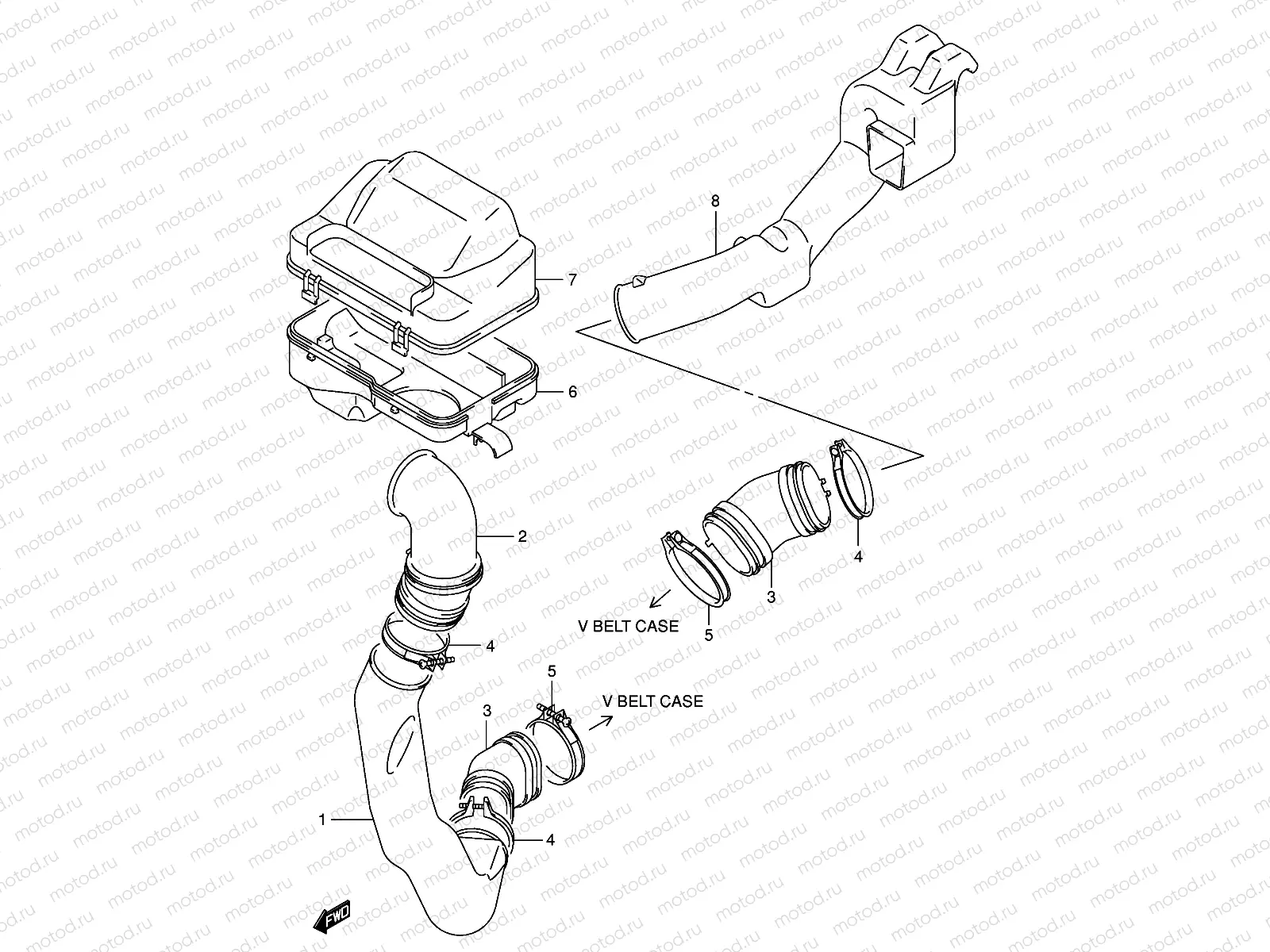 BELT COOLING DUCT