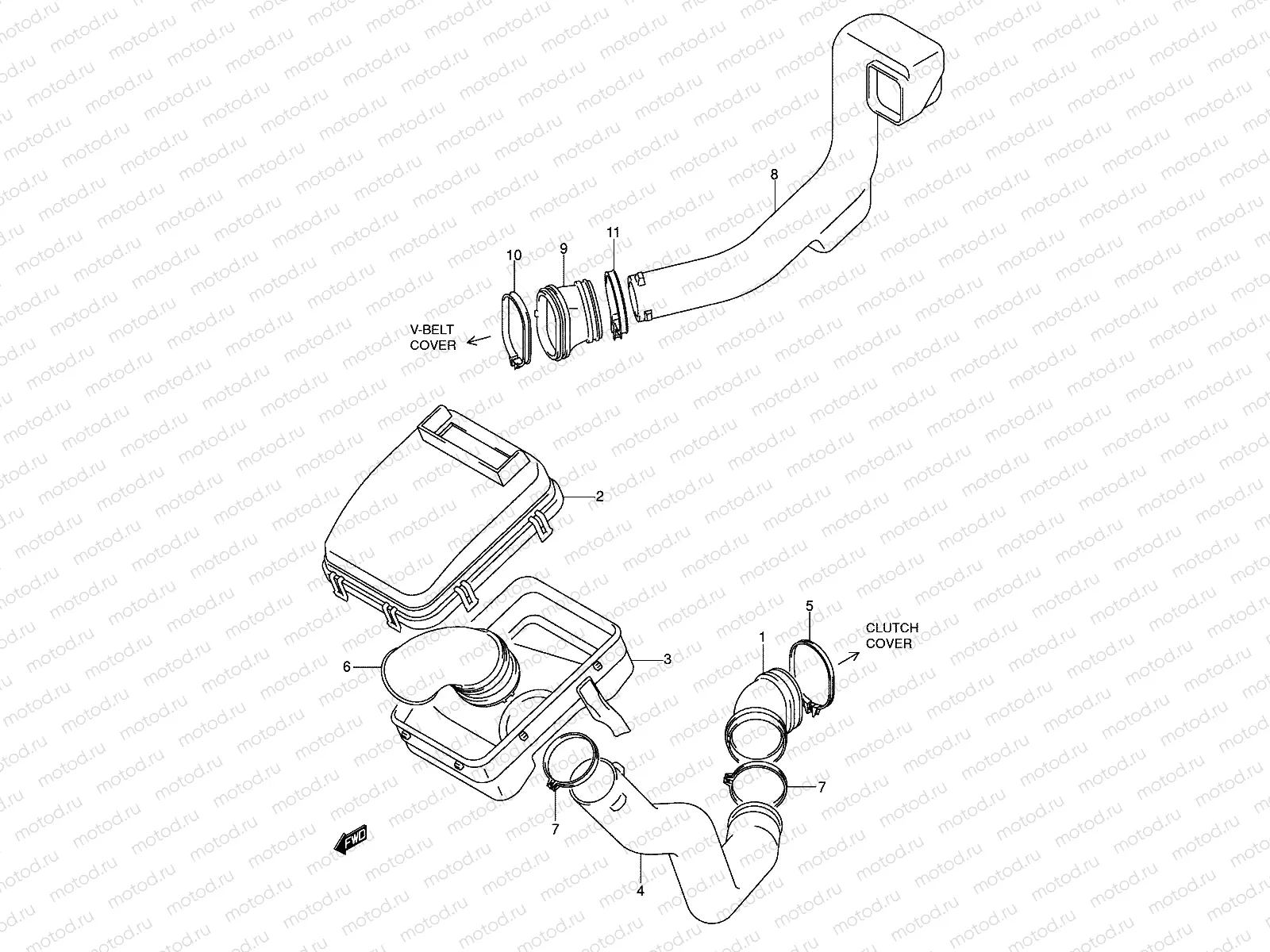 BELT COOLING DUCT