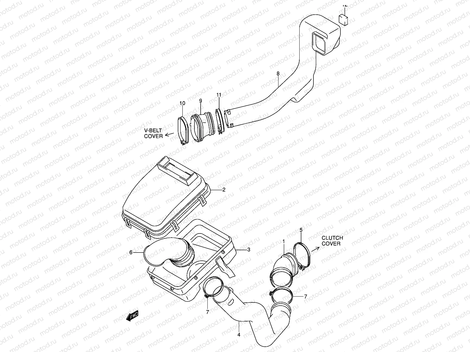 BELT COOLING DUCT