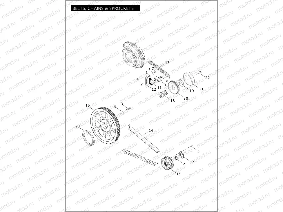BELTS, CHAINS AND SPROCKETS