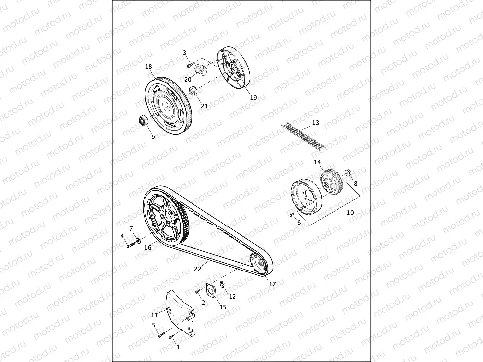 BELTS, CHAINS AND SPROCKETS
