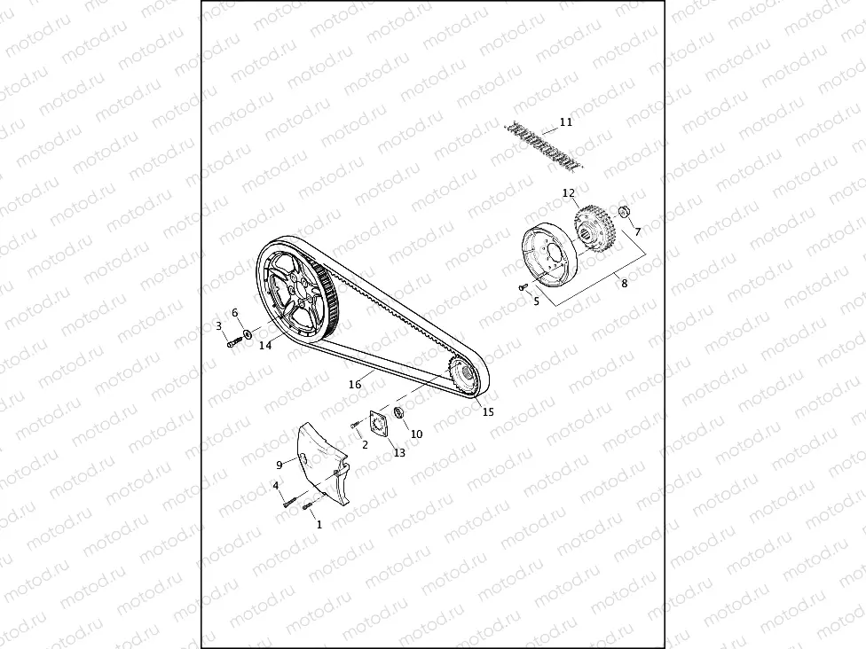 BELTS, CHAINS AND SPROCKETS