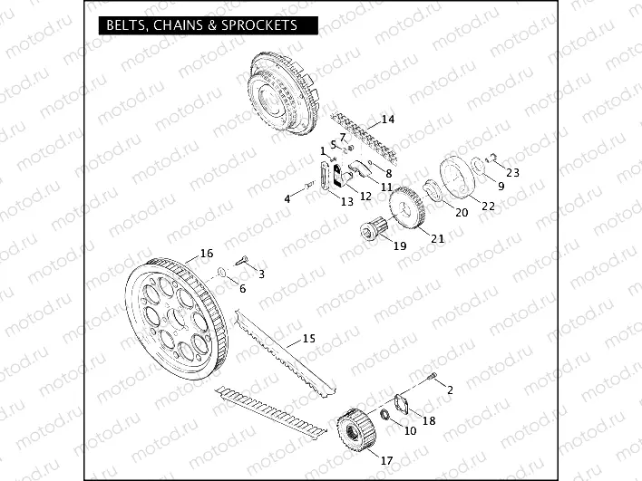 BELTS, CHAINS & SPROCKETS