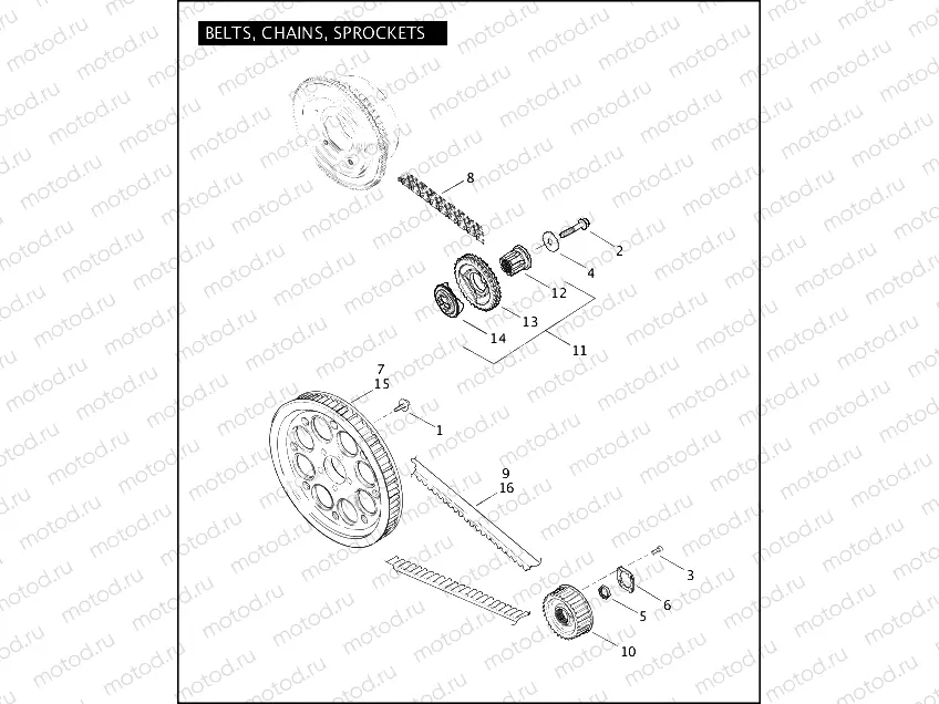 BELTS, CHAINS, SPROCKETS