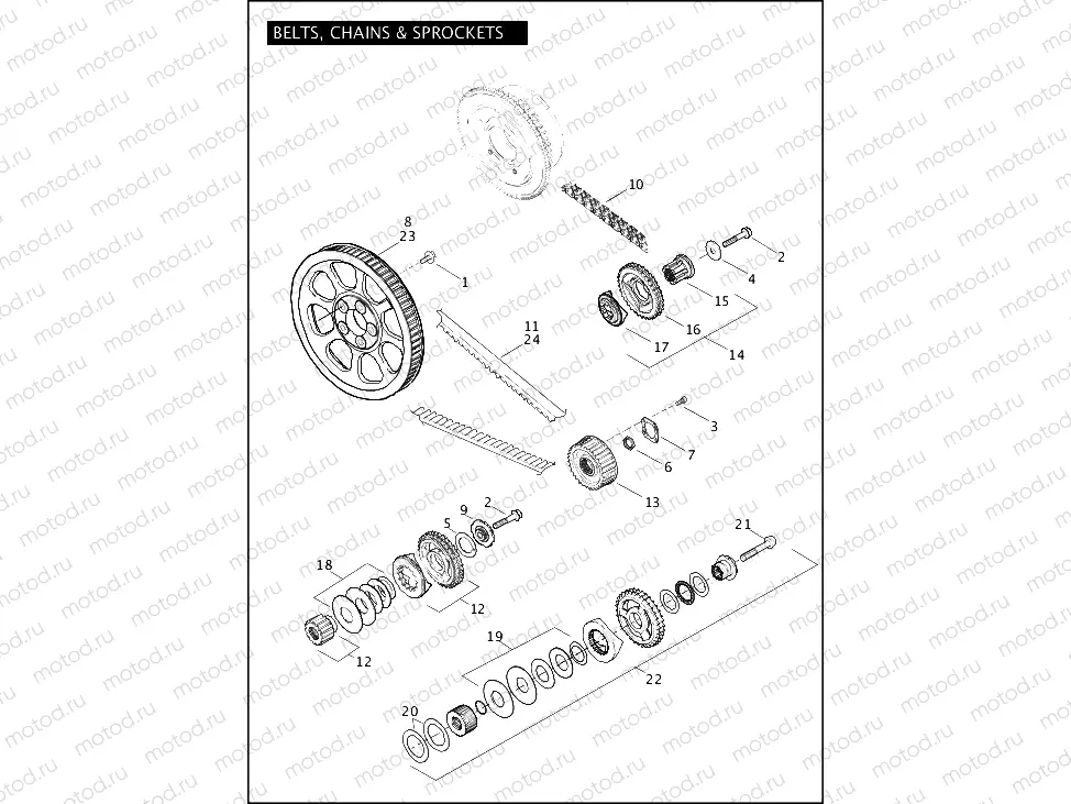 BELTS, CHAINS, SPROCKETS